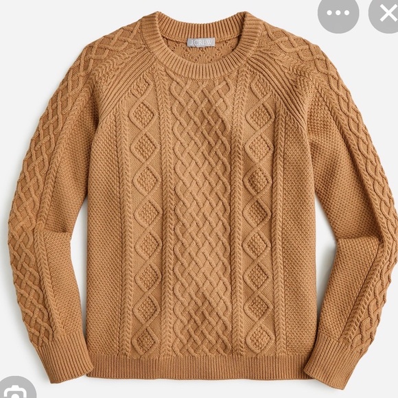 J. Crew Sweaters - J.Crew Cable-Knit Cotton Crewneck Sweater